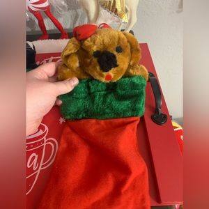 Vintage dog stocking